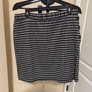 Sanctuary Black and White Plaid Mini Skirt